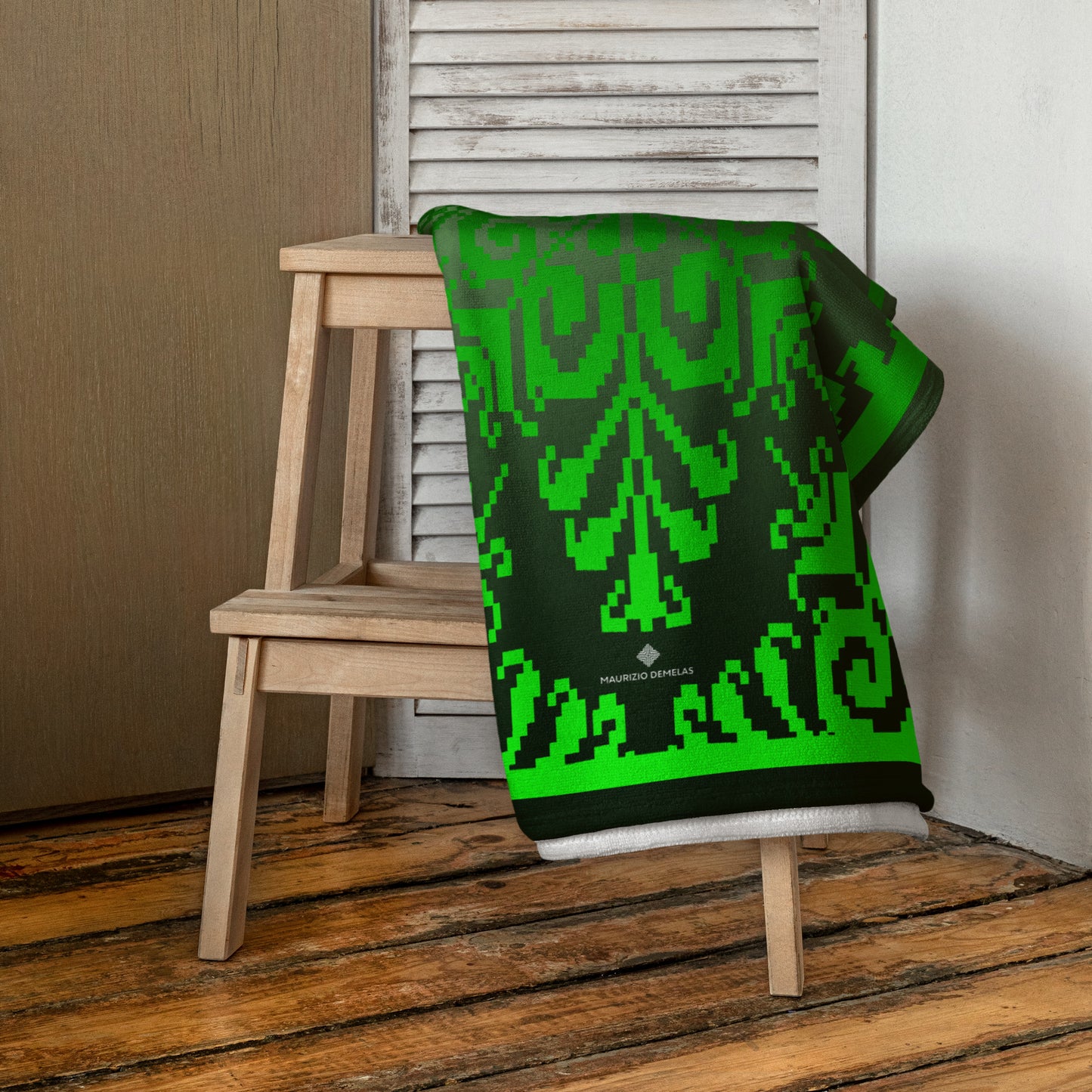 Pistoccu green, beach towel