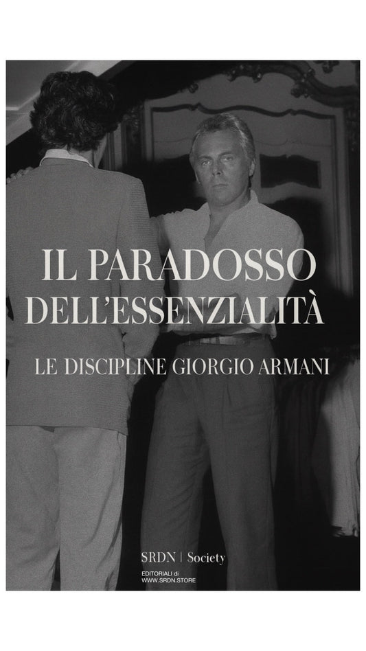 SRDN Society: editoriale di cordoglio per Giorgio Armani