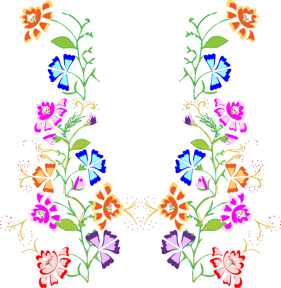Folk & Sport Stampa florale