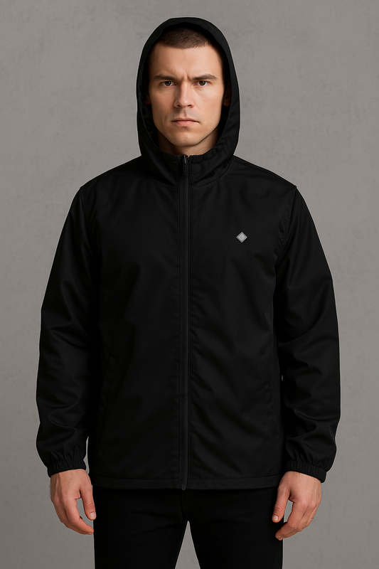 Giacca a vento in tessuto tecnico leggero